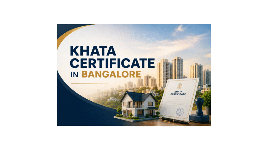 khata certificate in bangalore blog details