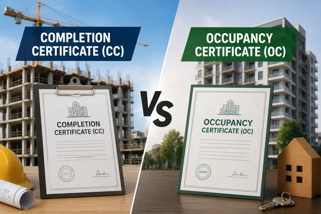 completion vs occupany certificate difference
