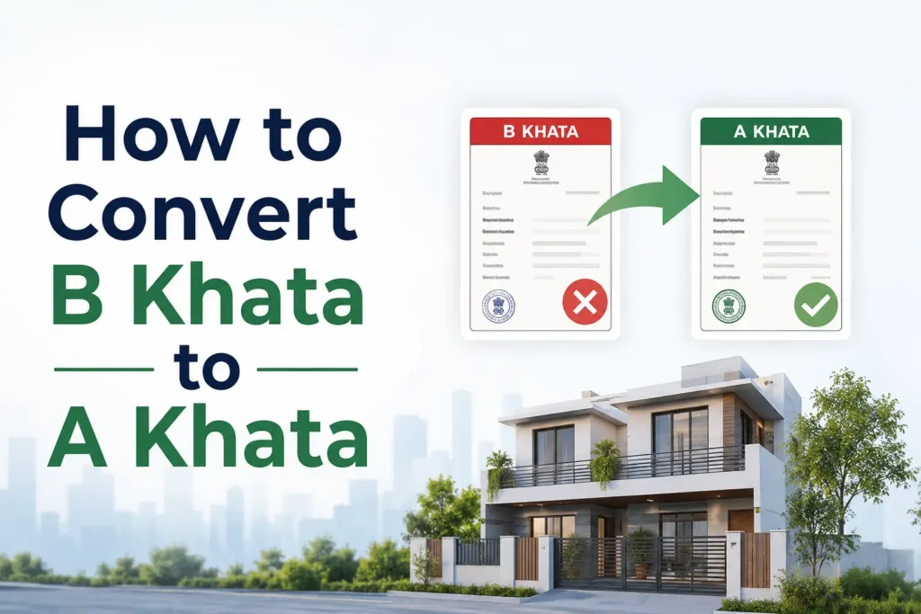 How to convert B Khata to A Khata