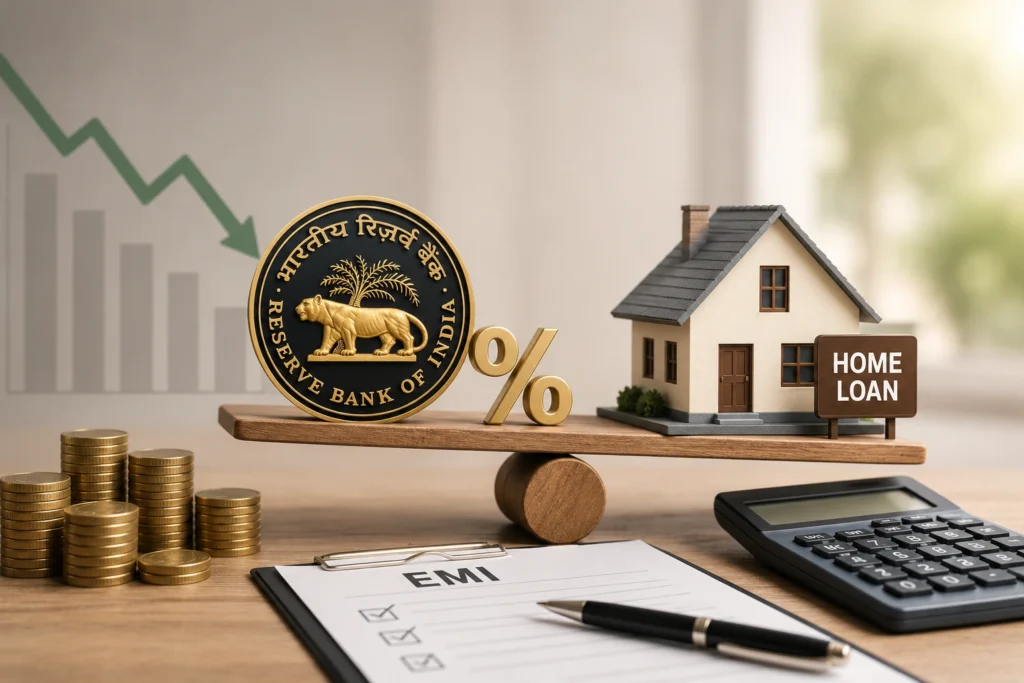 RBI repo rate home loan EMI 2026