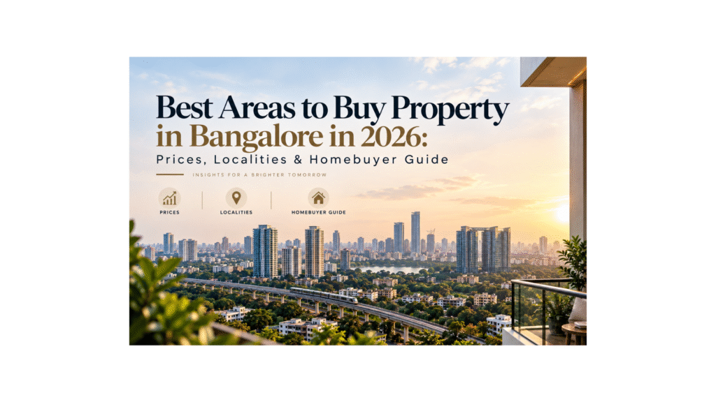 Best Area to buy property in bangalore 2026
