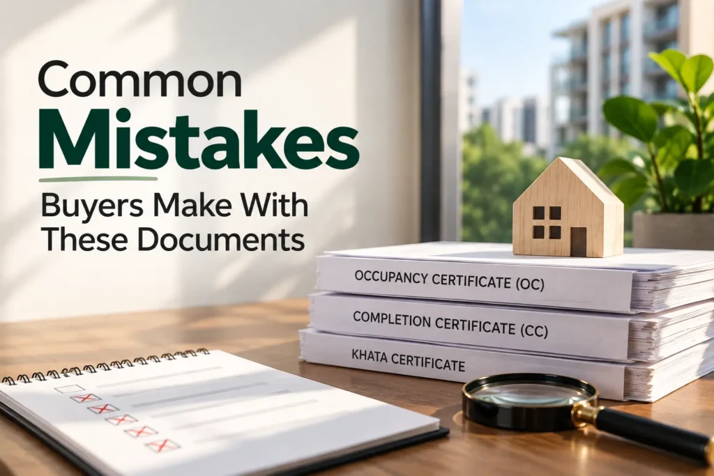 OC vs Khata vs Completion Certificate common mistake buyers make with this document