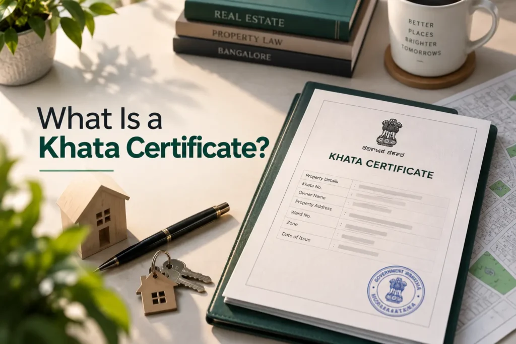 what is a khata certificate